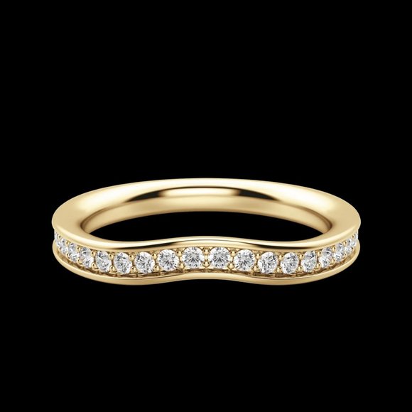 Iris Bold Wedding Band - Picture 7 of 9